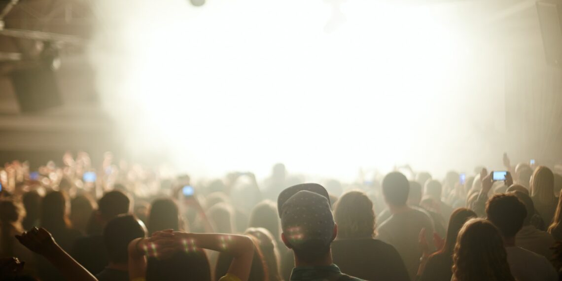 Young People at Music Concert Party